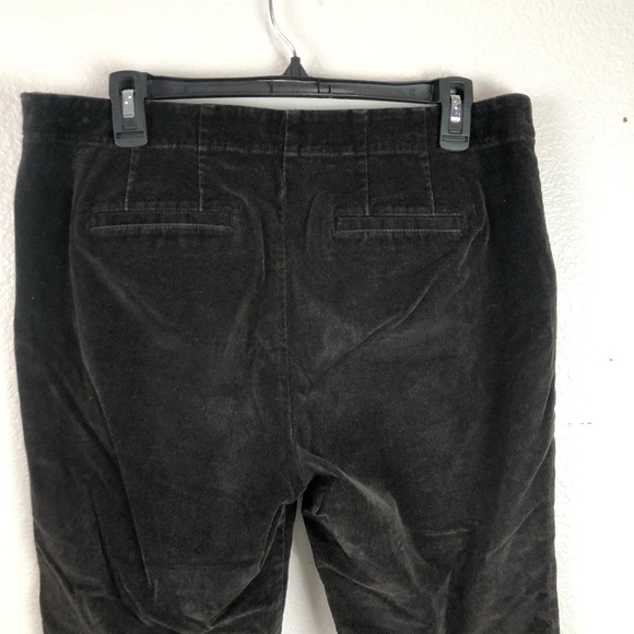 J. Jill Corduroy Pants Size 12P Petite Dark Brown Flat Front Ankle Pants - Picture 6 of 11